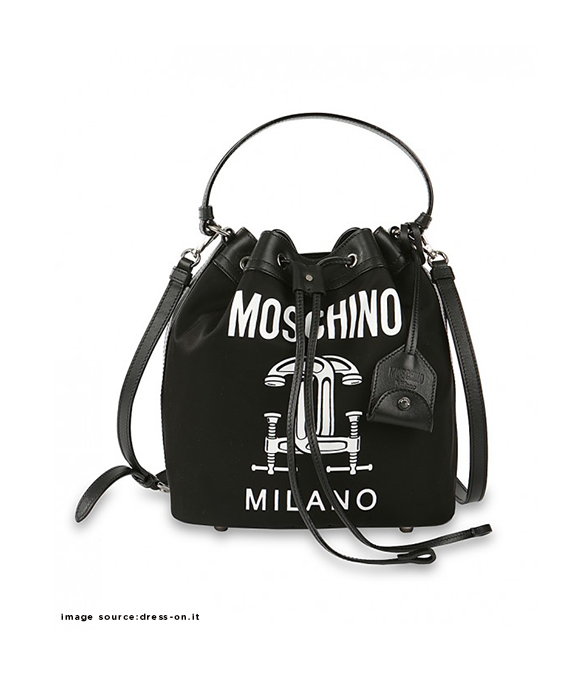 Moschino Capsule Collection Bucket Bag in Black