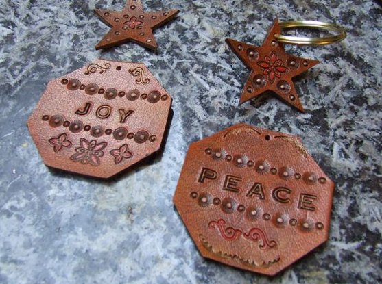 Leather decorations you could make this Christmas